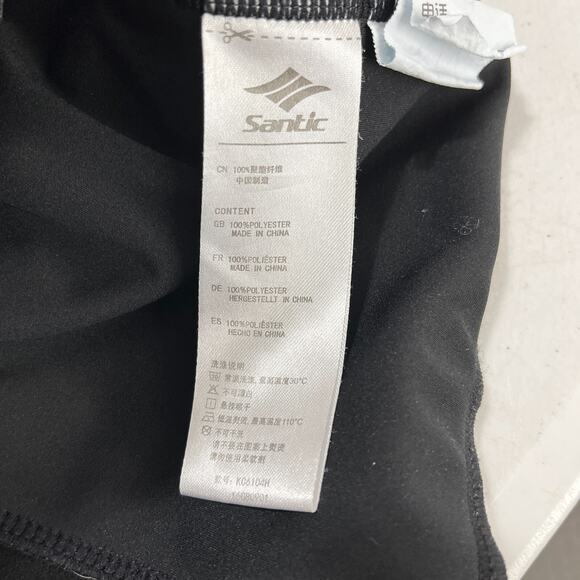 Santic Jacket Mens XL Gray Cycling Biking Zip Up Windproof Pockets Collar - Picture 4 of 7